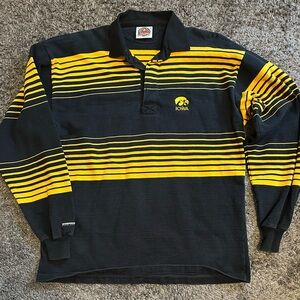 Vintage Iowa Hawkeyes Rugby Shirt Mens 3XL